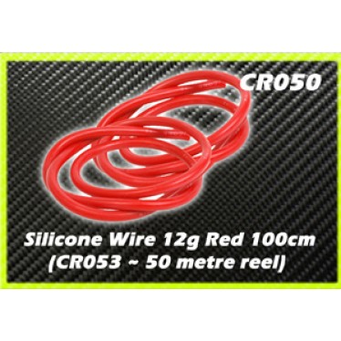 Schumacher Core RC CR050 Silicone Wire 12g - Red 1m