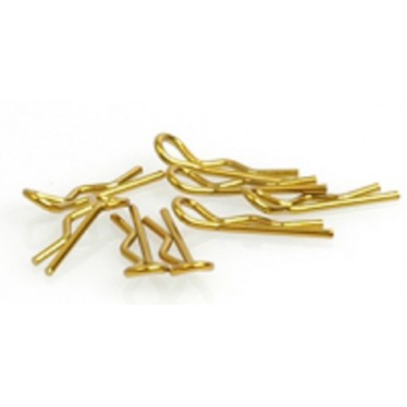 Core RC CR062 Small Body Clip 1/10 - Gold (8)