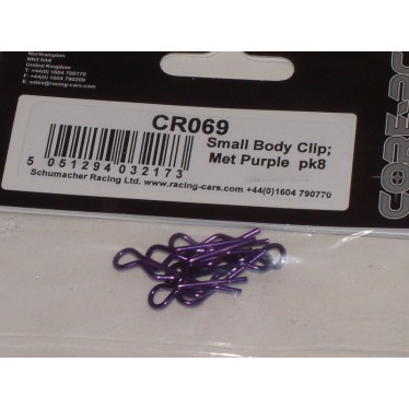 Core RC Small Body Clip 1/10 - Metallic Purple (8)