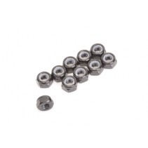 Core RC M3 Alloy Nyloc Nuts- Low Profile Black (10) CR517