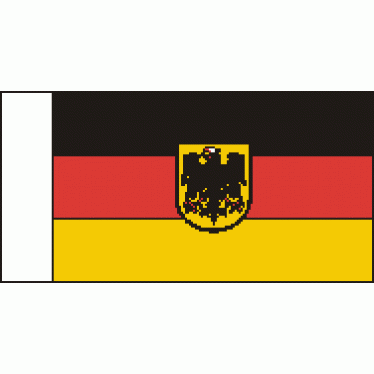 D03 Germany Merchant Ensign D 50mm Fabric Flag