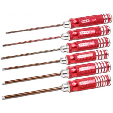 ED110992 Hex Driver Set 1.5 2.0 2.5 3.0 4.0 & 5.0 x 120mm -6 Piece Tools ...