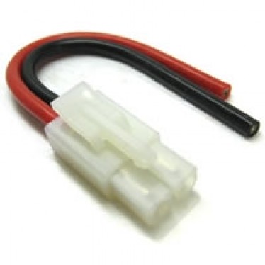 Etronix ET0628 Etronix Male Tamiya Connector With 10cm 14Awg Silicone Wire