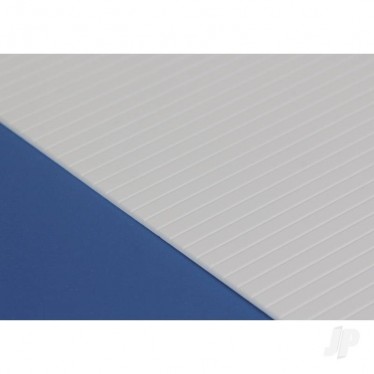 EG4100 6x12in (15x30cm) V-Groove Siding Sheet .040in (1.0mm) Thick