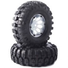 Fastrax 'Snake' Crawler Tyre W/1.9" Beadlock Wheels (Black) FAST0060B