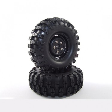 Fastrax 'Snake' Crawler Tyre W/1.9" Scale Wheel (Black) FAST0061B