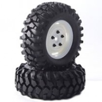 Fastrax 'Kong' Crawler Tyre W/1.9 Scale Wheel 96cm (BK)