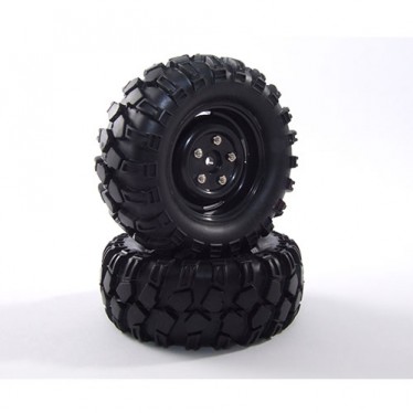 Fastrax 'Kong' Crawler Tyre W/1.9 Scale Wheel 90MM Black FAST0065B