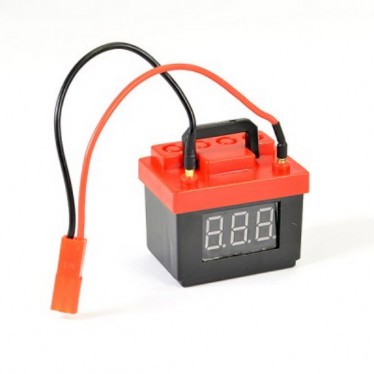 FASTRAX SCALE LIPO BATTERY BOX VOLTAGE CHECKER/ALARM 2S/3S FAST2394BK