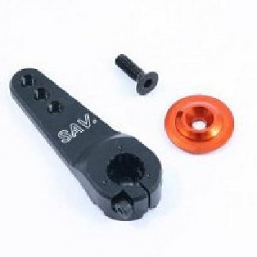 Fastrax 23T Jumbo Black Alum Servo Horn (Sanwa) FAST322B