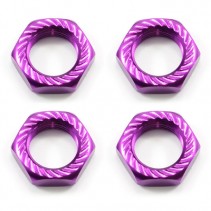 Fastrax 17mmx1.0 Purple Serrated Wheel Nuts (4) FAST925P