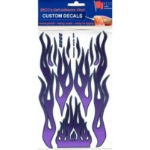 Flames1PP - Flames Light Purple, Dark Purple and Chrome 1:10-1:12