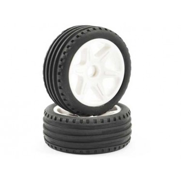 FTX Comet Buggy Front Mounted Tyre and Wheel White FTX9062W