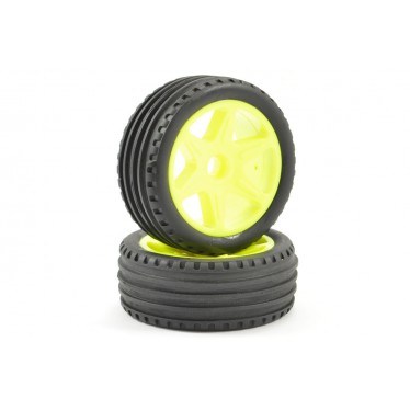 FTX Comet Buggy Front Mounted Tyre and Wheel Yellow FTX9062Y