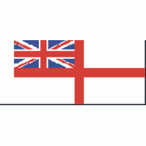 GB02 - White Ensign 50mm D Fabric Flag