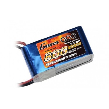 Gencase LiPo 3S 11.1V 800 40C JST GE1-0800-3J