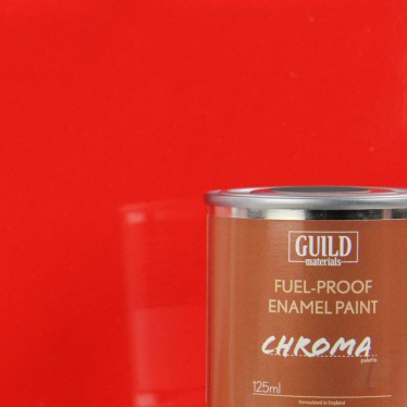 Guild Materials Gloss Enamel Fuel-Proof Paint Red (125ml Tin) GLDCHR6201