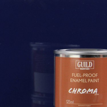 Guild Materials Gloss Enamel Fuel-Proof Paint Dark Blue (125ml Tin) GLDCHR6204