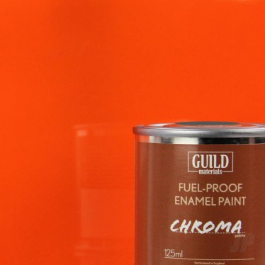 Guild Materials Gloss Enamel Fuel-Proof Paint Orange (125ml Tin) GLDCHR6206