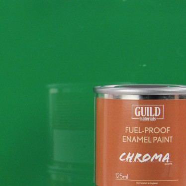 Guild Materials Gloss Enamel Fuel-Proof Paint Green (125ml Tin) GLDCHR6217