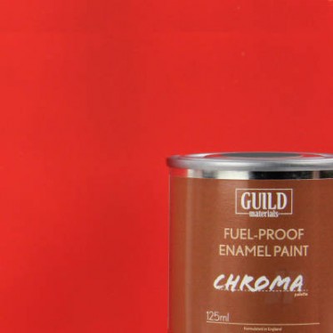 Chroma Matt Enamel Fuel-Proof Paint Red (125ml Tin) GLDCHR6301