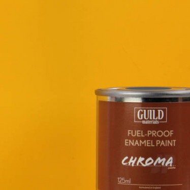 Guild Materials Matt Enamel Fuel-Proof Paint Cub Yellow (125ml Tin) GLDCHR6302