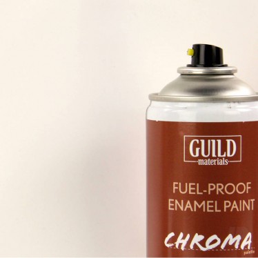 Guild Materials Gloss Enamel Fuel-Proof Paint White (400ml Aerosol) GLDCHR6400