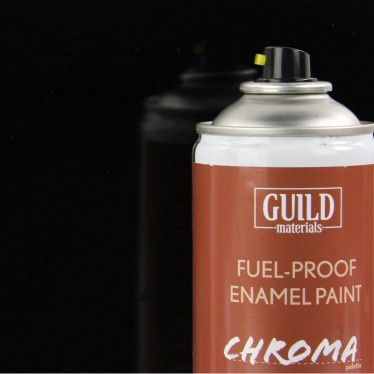 Guild Materials 400ml Fuel-Proof BLACK GLOSS GLDCHR6403