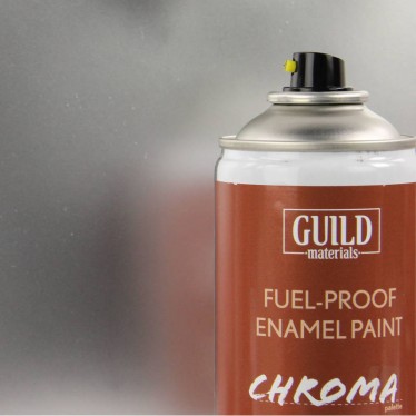 Chroma  Gloss Enamel Fuel-Proof Paint Silver (400ml Aerosol) GLDCHR6407