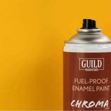 Chroma  Matt  Enamel Fuel-Proof Paint Cub Yellow (400ml Aerosol) GLDCHR6502