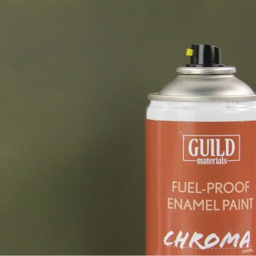 Chroma  Matt Enamel Fuel-Proof Paint Olive Drab (400ml Aerosol) GLDCHR6515