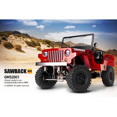 GMade 1/10 GS01 Sawback 4WD ARTR Crawler - Red GM52001