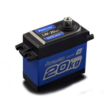 Kyosho Power HD LW20 WATERPROOF High Torque Metal Gear Servo - Blue HD-LW-20MG