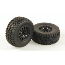 Helion Tires, AT2, Mounted, Black Wheel, Pair (Dominus 10SC) HLNA0155