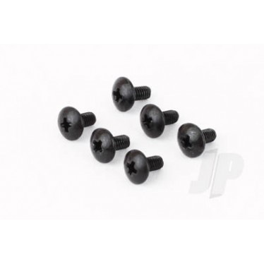 Button Head Philips Screws BHPS Black Zinc M2.5x5mm (6)