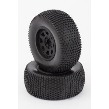 Helion Tyres and Wheels Mounted 24mm SC Black (2) HLNA0414