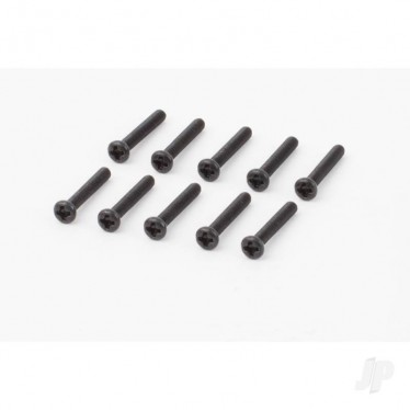 Helion Button Head Philips Screws (BHPS) Black Zinc, M3x20mm x 6 HLNA0425