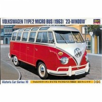 Hasegawa HMCC10 VW Type 2 Micro Bus (1963) 23-Windows 1/24