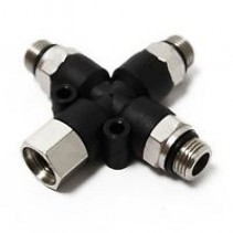 HS-V1 Airbrush Manifold 3-Way Air Hose Splitter 1/8" Connections