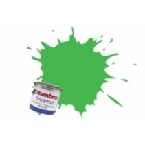 Humbrol Enamel No 208 Fluorescent Signal Green - Gloss - Tinlet (14ml)