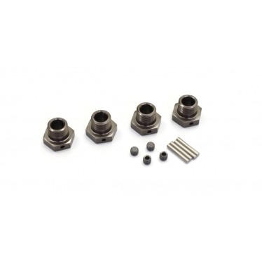 Kyosho Wheel Hub (Gun Metal) Inferno MP9-MP10 (4) K.IFW107GM