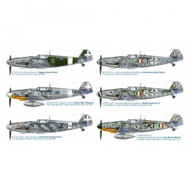 Italeri Super Decals BF109 G-6 Italian Aces 1/48 IT2719