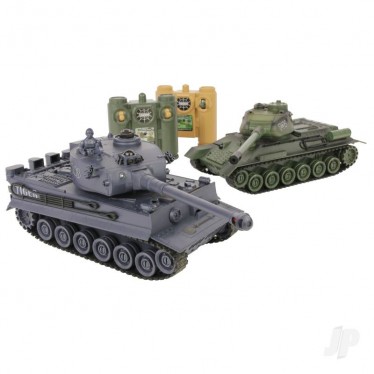 JP Battle Tanks RTR (1xRussian T-34/1xGerman Tiger) JPD101000