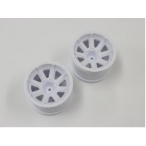 Kyosho Block Tyres, Inners & Madbug/Rage VE White Rims (2)