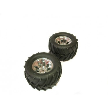 Kyosho K.MATH051 Truck Tyres on Madforce Kruiser Wheels (2)