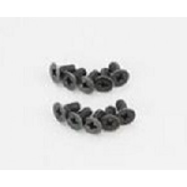 Flat Head 2.6x6mm Metallic Screws (10)