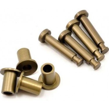 Losi LOSB2074 5ive-T/Mini WRC Aluminium Front King Pins & Arm Bushings