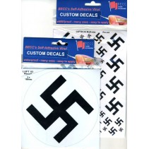 LUFT03 German Roundel Circular Swastika Multi Size Sheet A5