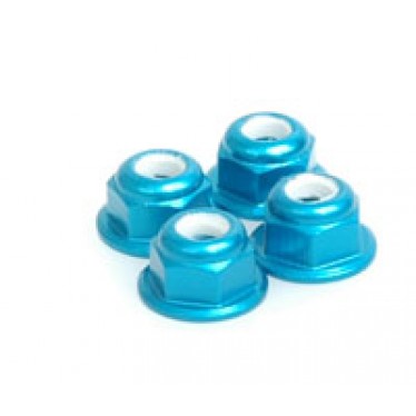 Schumacher U2811 M4 Nyloc Wheel Nut - Blue Alloy (pk4)