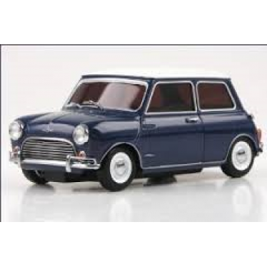 Morris Mini Cooper 1275S Blue/White Roof 1/27 Diecast